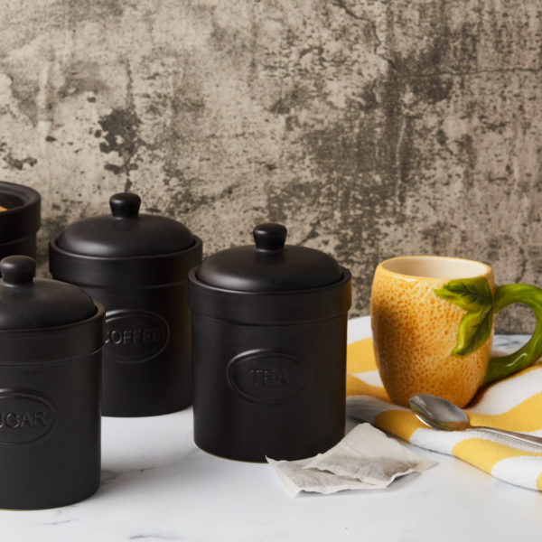 Coffee Canister Matte Black