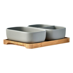 Set of 2 Share Rectangular Bowls Terracotta