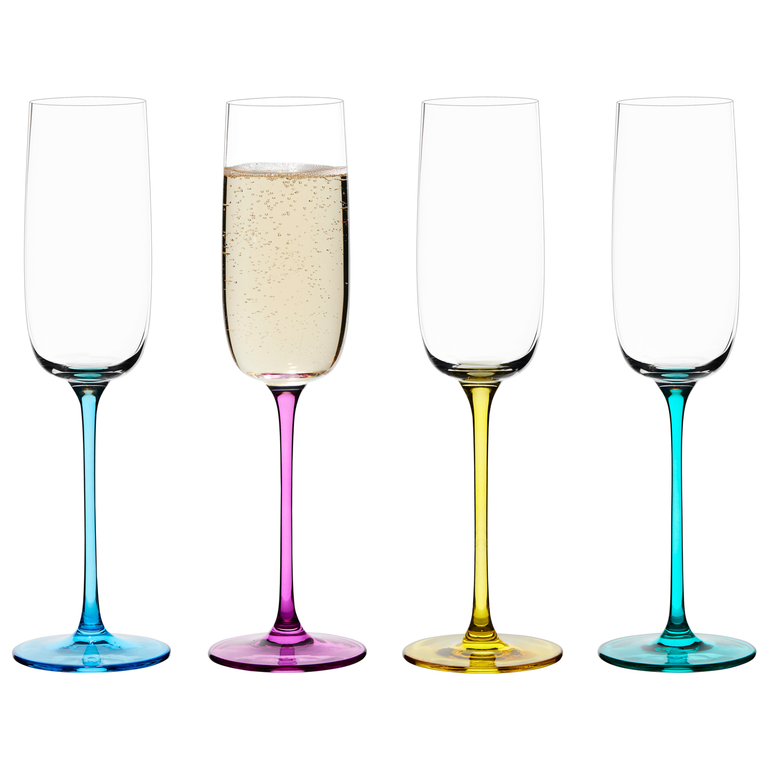 Set of 4 Gala Champagne Flutes